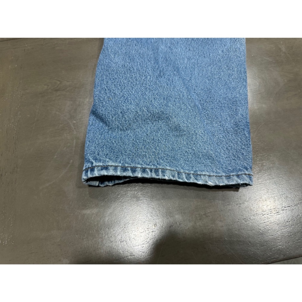 Carhartt B172 DST Flannel Lined Relaxed Fit Jeans Mens 42x32 Blue Denim Plaid - Picture 13 of 13